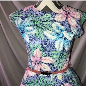 Vintage Palm Tree Dress